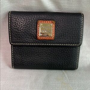 Dooney & Bourke Black Leather Card Holder
